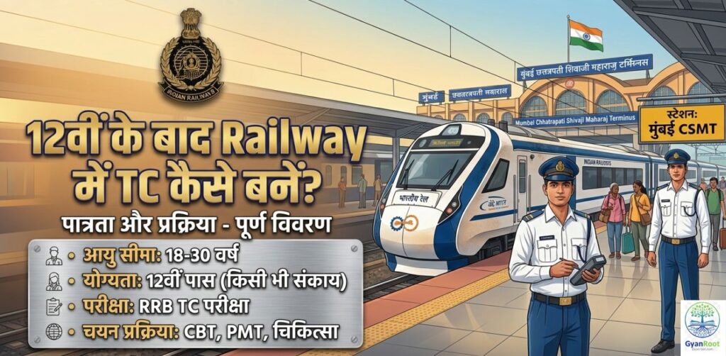 12वीं के बाद Railway में TC कैसे बनें?